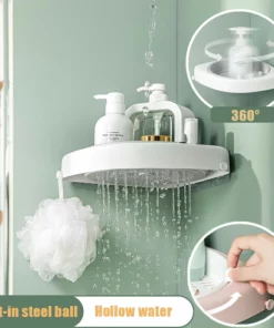 Steel Ball Rotating 360° Hollow Storage Rack