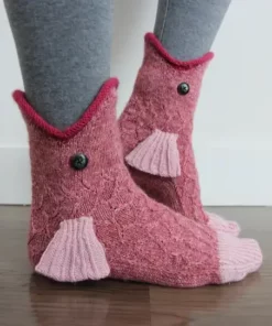 🎅(Коледна ранна разпродажба - спестете 40% ОТСТЪПКА) Плетени крокодилски чорапи
