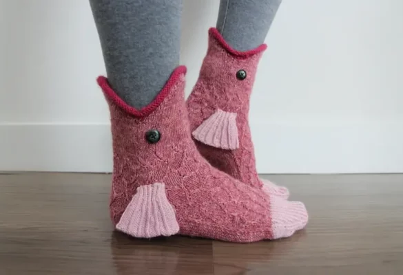 🎅(Vianočný predčasný výpredaj – ušetrite 40 %) Pletené krokodílie ponožky