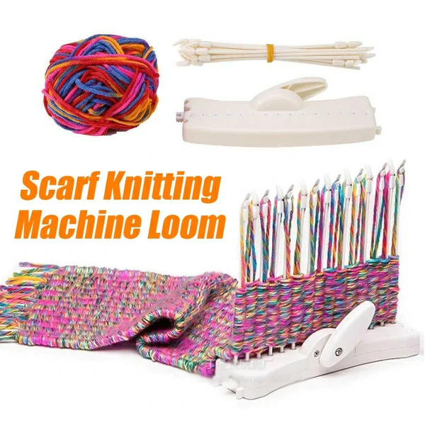 ʻO ka Mīkini Knitting Scarf Loom Diy Knit Tool