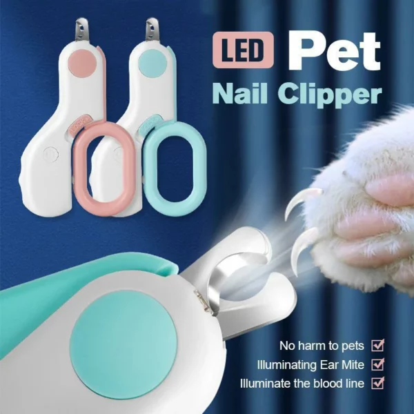 (የገና ቅድመ ሽያጭ - 50% ቅናሽ) LED Pet Nail Clipper-2 ይግዙ 2 በነጻ