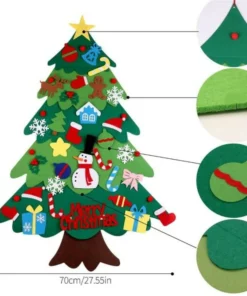 (🎄Early Christmas Promotion--50%OFF)Felt Christmas Tree Set