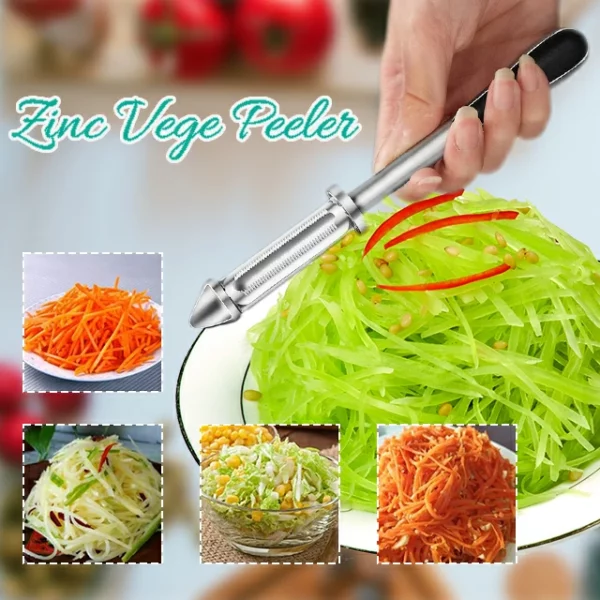 (Promociones del último día: 50 % de descuento) Pelador de verduras todo en uno de zinc (COMPRE 2 Y OBTENGA 1 GRATIS)