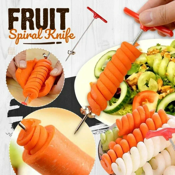 (Svendita calda per la festa della mamma - 50% di sconto) Coltello a spirale per frutta