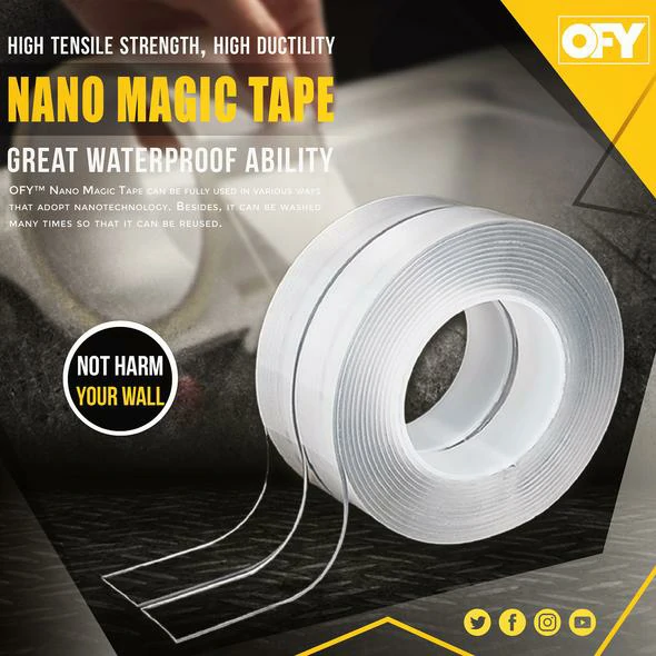 (ПРАДПРАСПРАД НА КАЛЯДЫ - СКІДКА 50%) Nano Magic Tape - КУПІЦЕ 2, АТРЫМАЕ 1 БЯСПЛАТНА