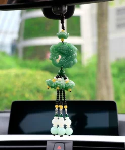 Green Jade Car Car Hanging Charm