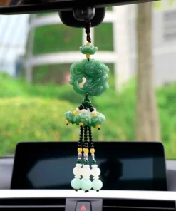 Green Jade Car Car Hanging Charm