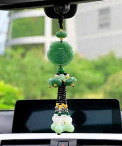 Green Jade Car Car Hanging Charm