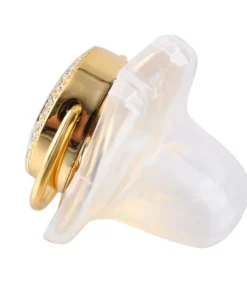 LETTER PEARL CRYSTAL PACIFIER