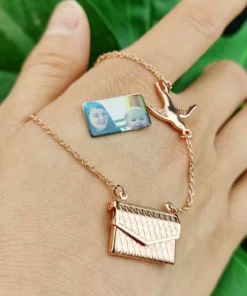 Custom Photo Engraved Handbag Necklace