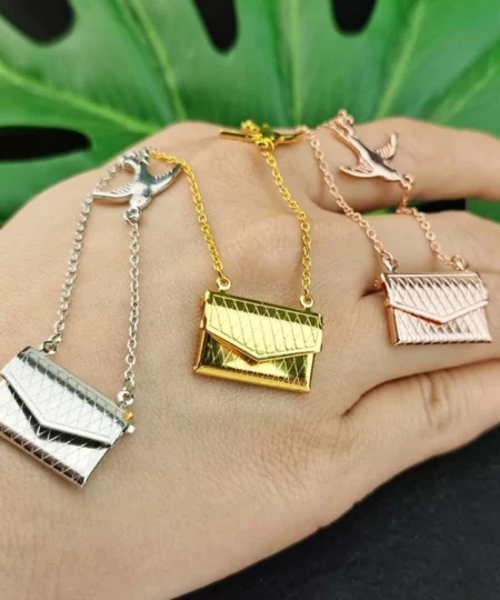 Custom Photo Engraved Handbag Necklace