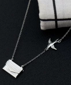 Custom Photo Engraved Handbag Necklace