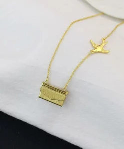 Custom Photo Engraved Handbag Necklace