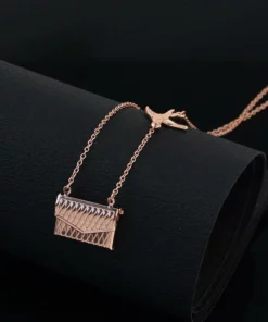 Custom Photo Engraved Handbag Necklace