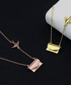 Custom Photo Engraved Handbag Necklace