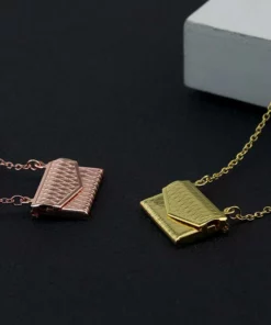 Custom Photo Engraved Handbag Necklace