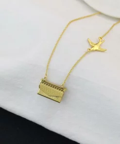 Custom Photo Engraved Handbag Necklace