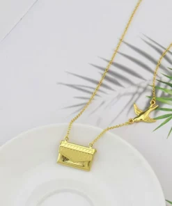 Custom Photo Engraved Handbag Necklace