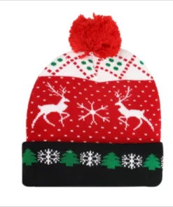 Căciulă de Crăciun tricotată cu LED (🎅 Oferta specială de Crăciun devreme - 50% REDUCERE)