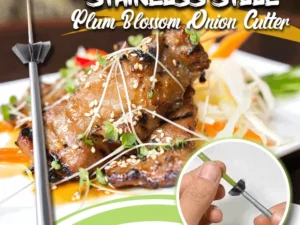 (🔥HOT SALE NOW-50% OFF)-Stainless Steel Plum Blossom Onion Cutter🔥BUY 2 GET 1 FREE NOW