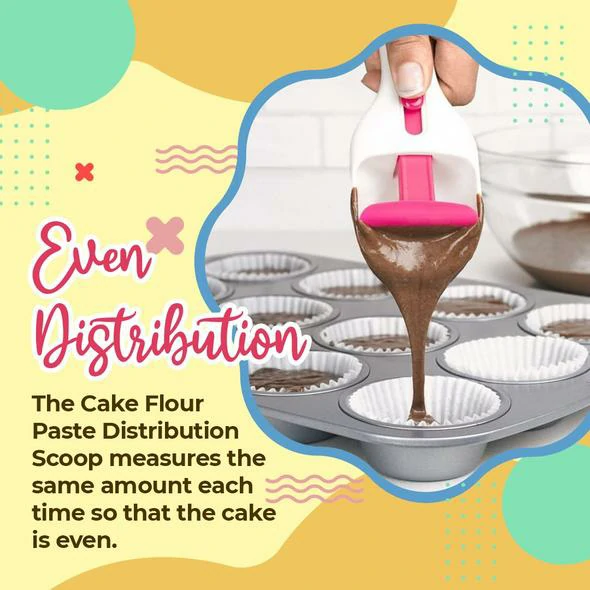 Cake Flour Paste Distribution Scoop