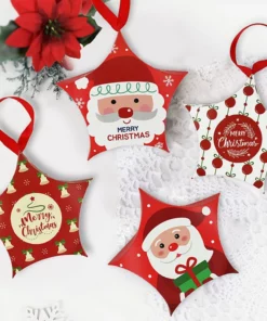 10pcs Santa Christmas Gift Boxes