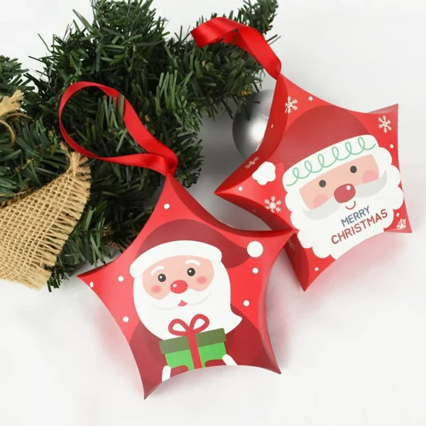 10pcs Santa Christmas Gift Boxes