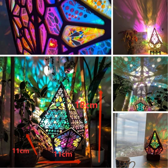 Hot Sale-20%OFF🔥Bohemian Light - Gifts For Her- Bohemian Decor - Wooden Lamp