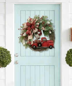 💥50% Off💥Red Truck Christmas Wreath