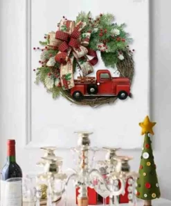 💥50% Off💥Red Truck Christmas Wreath