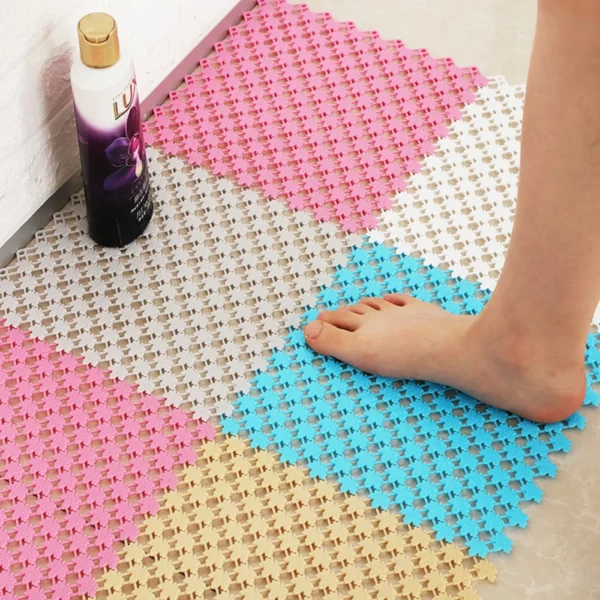 1Pcs Anti-slip Bath Mat Plastic Waterproof Floor Mat