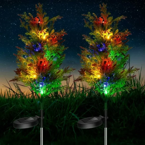 (🎄Fa'atauga Muamua o le Kerisimasi🎄 - 40% OFF) Malamalama La'au Kerisimasi Solar Garden