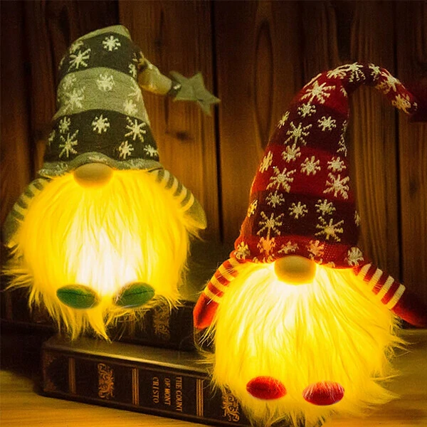 💡🧙‍♂ Christmas Gnome Light (mbipụta nwere oke) - Onyinye zuru oke maka ndị ha hụrụ n'anya🎁