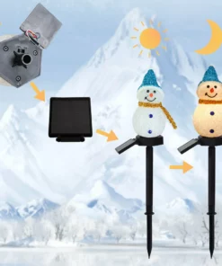 Christmas sales 50%OFF-- Waterproof solar snowman lamp.