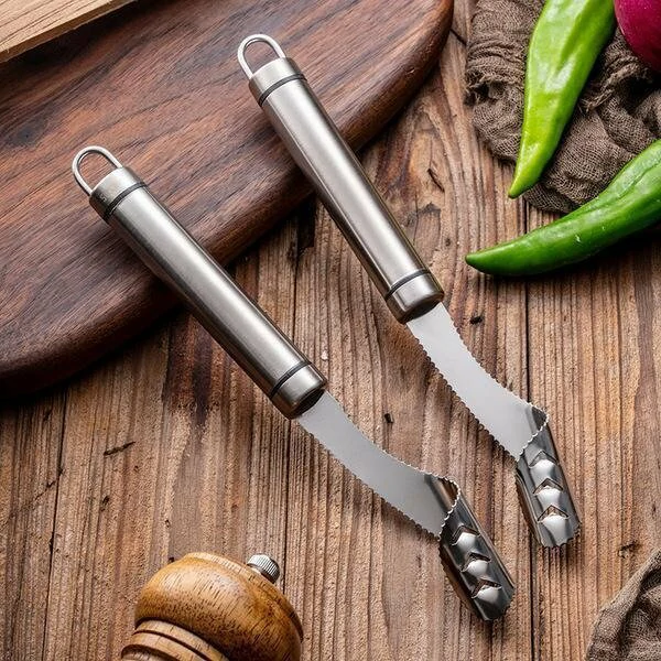 (Oferta del Día de la Madre: 50% de descuento) Removedor de semillas dentadas Pepper Corer