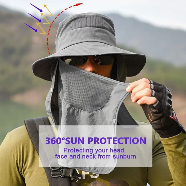 (🔥Offre à durée limitée🔥-50% de réduction)Chapeau de pêcheur de protection solaire extérieure