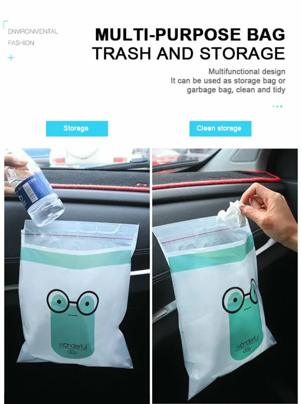 (🎄Promoción de Navidad: 48% de descuento)Bolsa de basura biodegradable y fácil de pegar