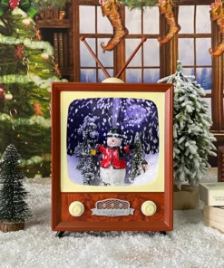 🎅Noely mialoha fivarotana-50% OFF🎄Snowing Christmas Retro TV