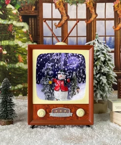 🎅Christmas Pre-Sale-50% OFF🎄Snowing Christmas Retro TV