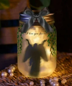 Glowing Angel Memorial Bottle