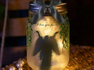 Glowing Angel Memorial Bottle