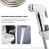 Handhold Shower Head Douche Toilet Bidet Sprayer With 1.5m Hose - Silver