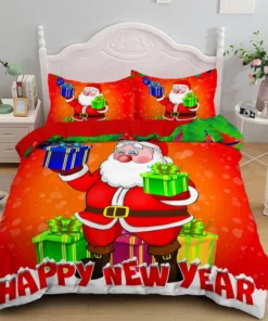 Komplet posteljnine za božično odejo Red Truck. To je najbolj čudovit čas 💗