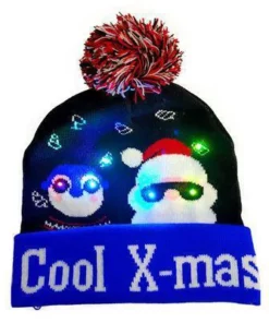 LED Knitted Christmas Hat (🎅 ការផ្តល់ជូនពិសេសដើមណូអែល - បញ្ចុះតម្លៃ 50%)