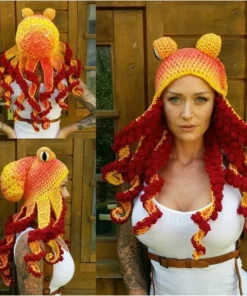 Crochet Octopus Hat —— A Very Good Birthday/Christmas Gift