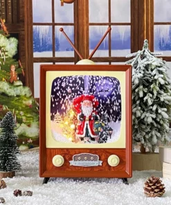 🎅Ere ekeresimesi tupu ire-50% Gbanyụọ🎄Snowing Christmas Retro TV