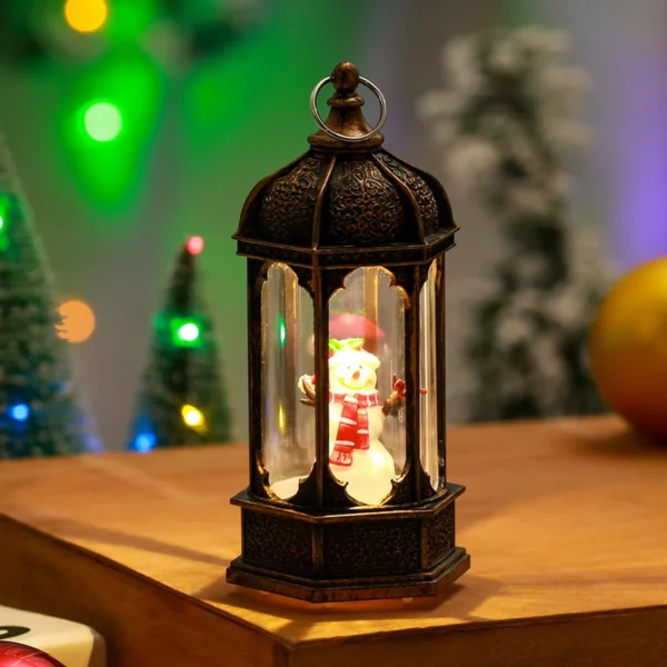 (🎄Early Christmas Sale NOW-50% KORTING) LED-ferljochte spinnende krystlantaarn🔥Keapje mear Besparje mear🔥