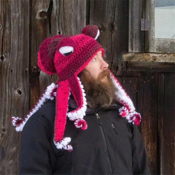 Crochet Octopus Hat —— A Very Good Birthday/Christmas Gift