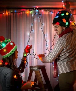 LED strikket julehat(🎅 Christmas Early Specialtilbud - 50% RABAT)
