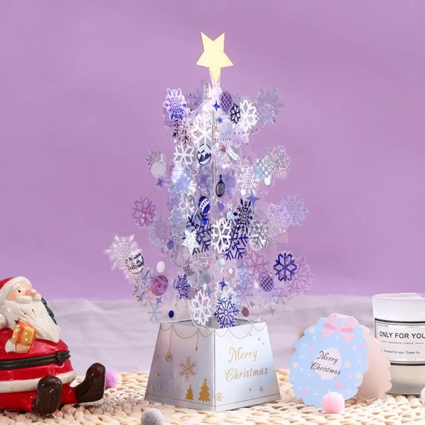 🎅(Early Christmas Sale - Besparje 50% KORTING)Crystal Christmas Tree Pop Up Cards